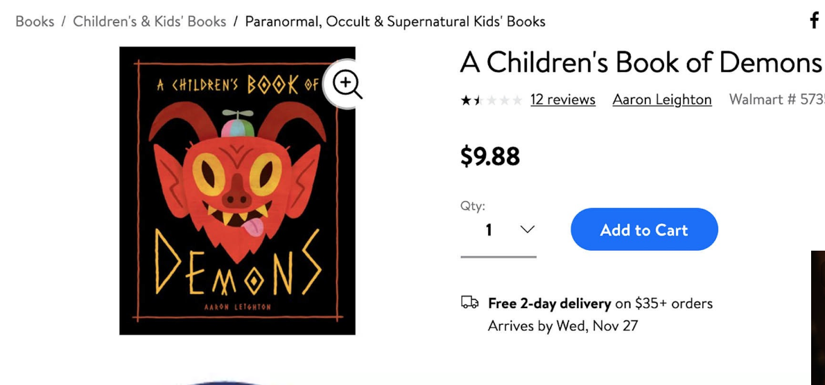 Un manuale satanico per bambini in vendita negli Usa 1